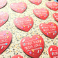 Take Your Meds Love Sticker. Embossed Decal Heart.