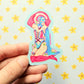 Queen America Sticker Super Swap Series Parody. Embossed Decal.