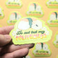 Do Not Test My Politeness Sticker. Embossed Sleepy Sushi Guinea Pig Decal.