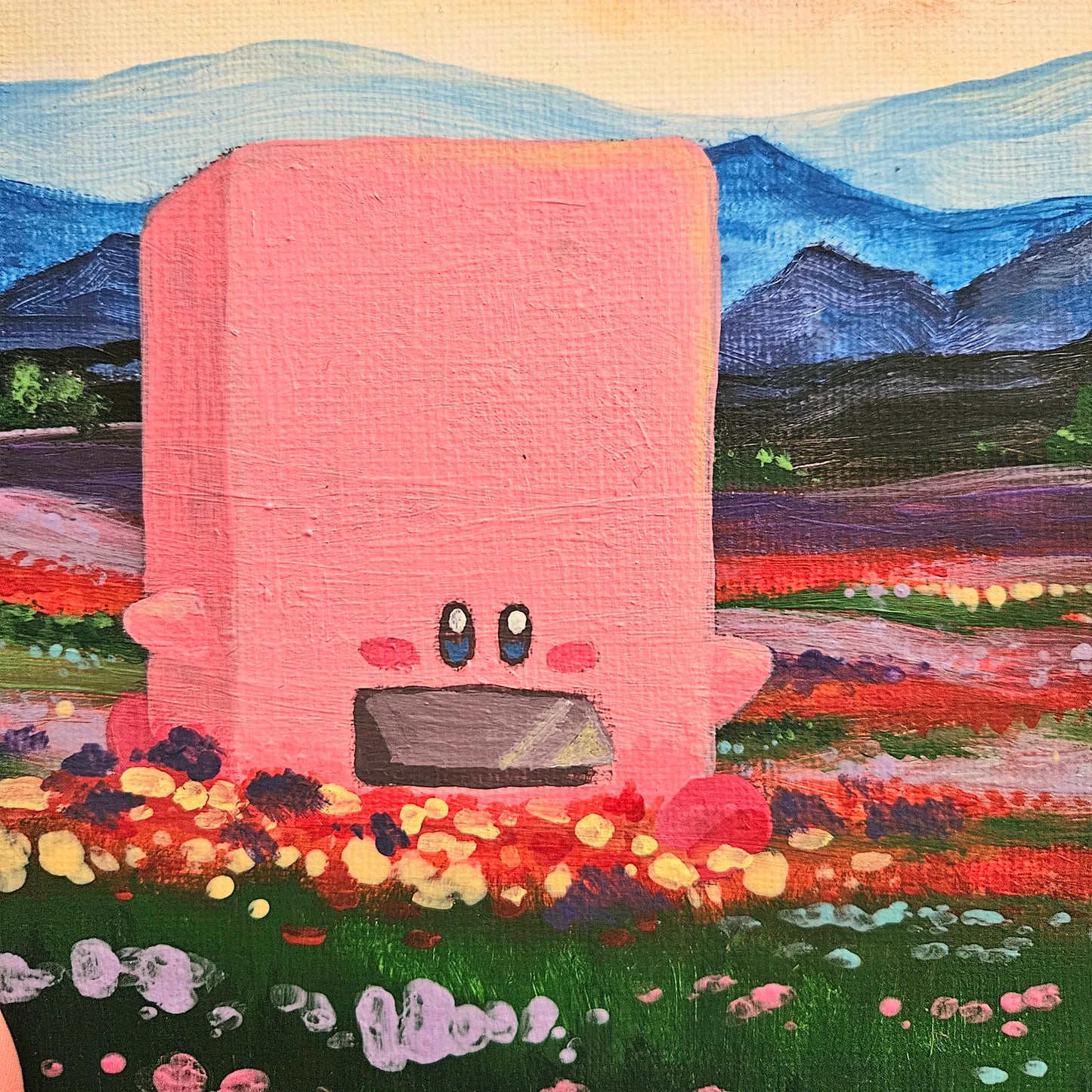 Dreamy Pink Vending Machine Painting