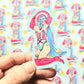 Queen America Sticker Super Swap Series Parody. Embossed Decal.
