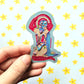 Queen America Sticker Super Swap Series Parody. Embossed Decal.