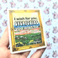 I Wish For You Embossed Sticker.
