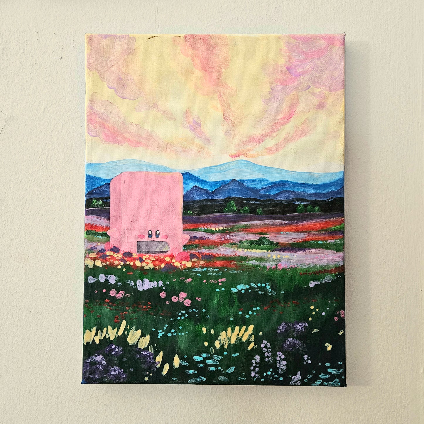 Dreamy Pink Vending Machine Painting