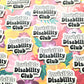 Invisible Disability Club Sticker. Embossed Decal.