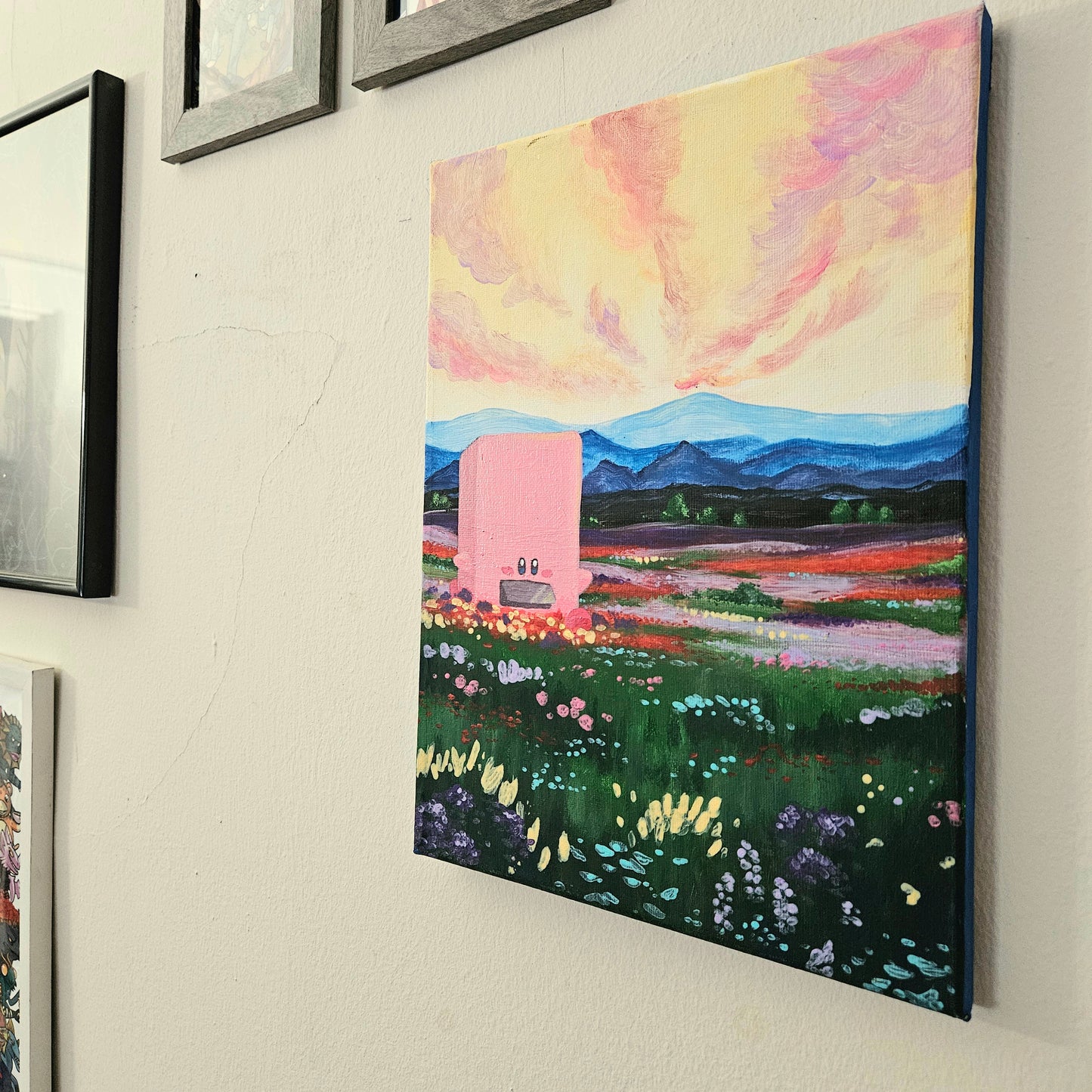 Dreamy Pink Vending Machine Painting