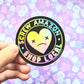 Screw Amazon Shop Local Sticker. Rainbow Holographic Effect. Weatherproof Decal