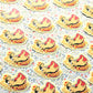 Royal Dingus Dog Embossed Sticker. Raised Texture Effect.