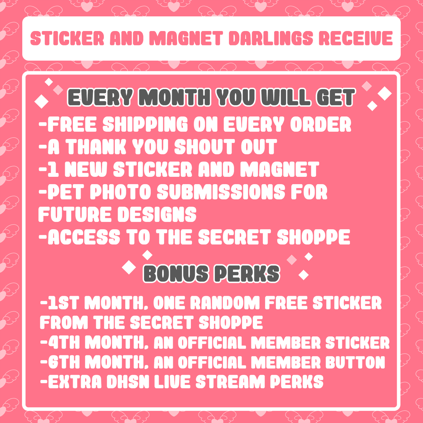 Magnet & Sticker Darling Monthly Membership