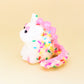 Dinocat Pink Ice Cream Sprinkle Figure / Handmade Resin Art Toy Mini Fig / Adorable Cat Dinosaur / Desk Decoration Collectable / Chibi