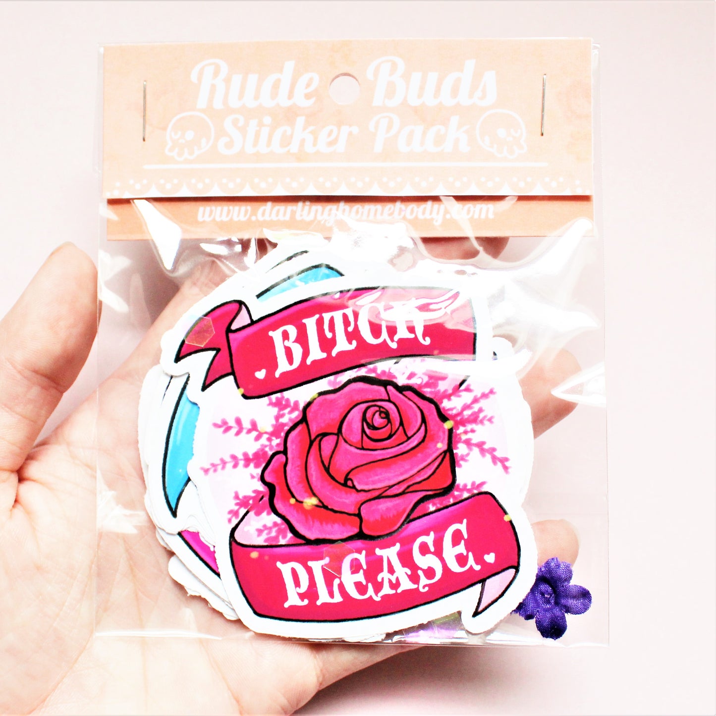9 Pack of Stickers. Pack of Mean Flower Sayings. Funny Adult Decals. Snob Humor Gift. Rude Girl Stickers. Snarky Joke Sticker.