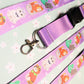 Cat Lanyard for Keys. Cute Neck Lanyard for Her. Teacher Vet or Doctor Badge Holder. Breakaway Goofy Cat Lanyard. Detachable Silly Kitty.