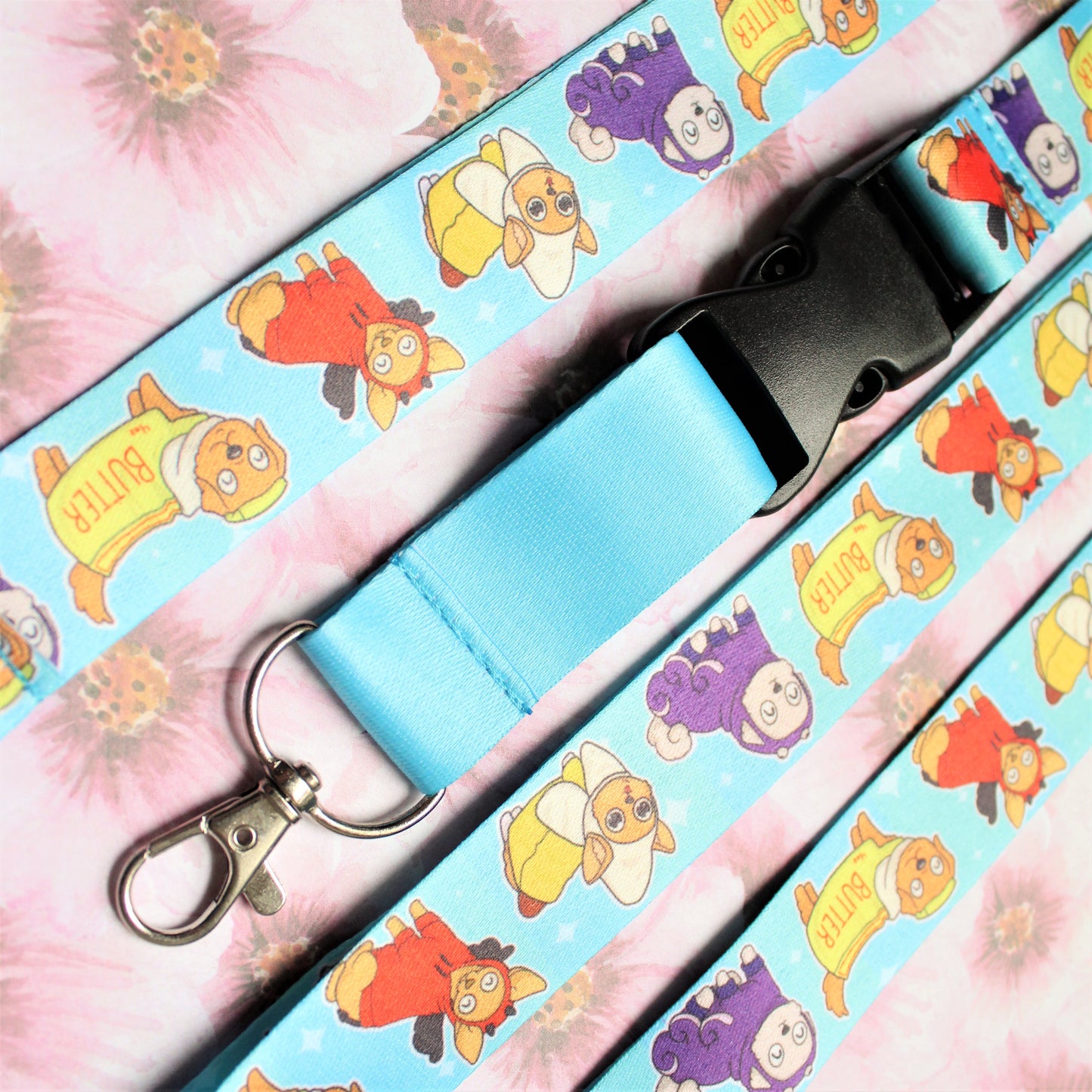 Dog Lanyard for Keys. Cute Breakaway Neck Lanyard. Teacher Vet or Doctor Badge Holder. Fabric Detachable Key Holder. Dog Mom Gift. Dog Dad.