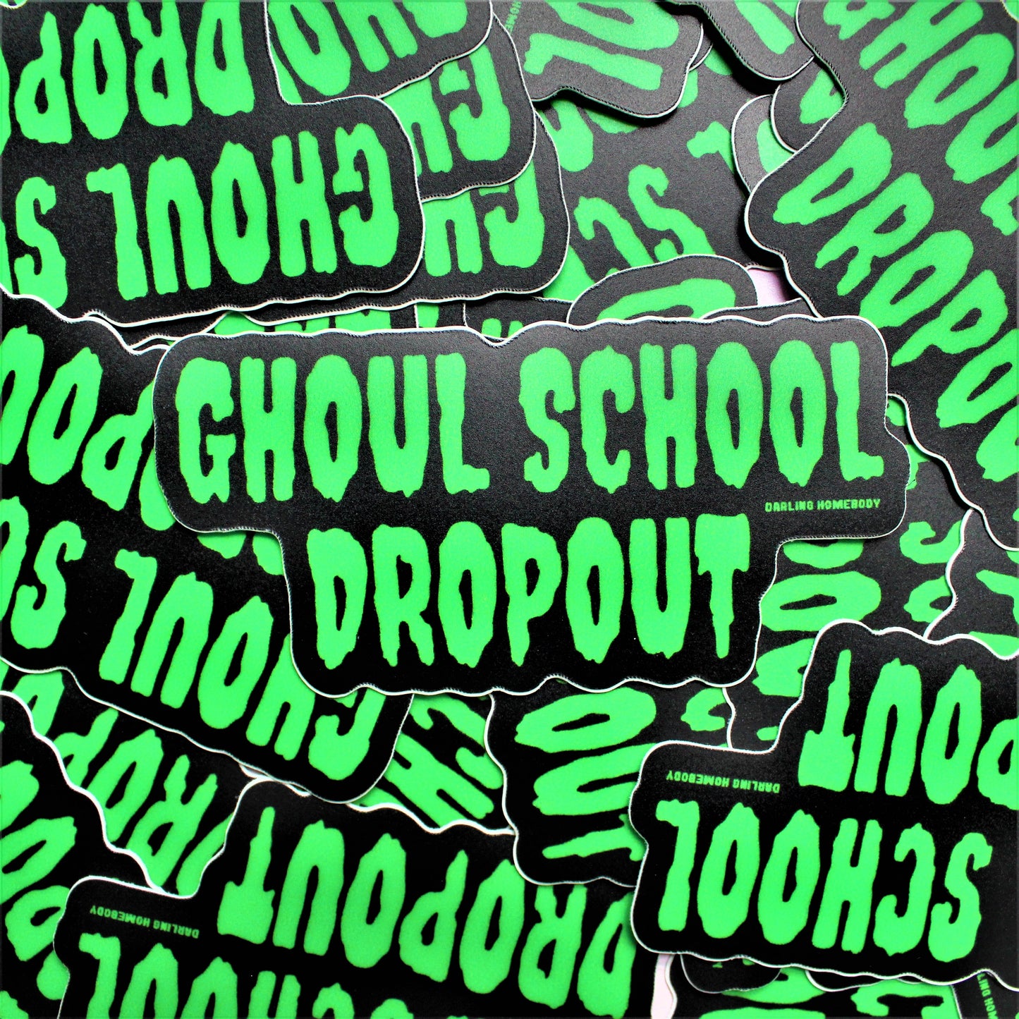 Glow in The Dark Sticker or Magnet. Ghoul School Dropout Weatherproof Vinyl Decal. Ghostly Horror Decor. Scooby-Doo Monster Inspired.