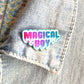 Magical Boy Rainbow Metal Enamel Pin. Drippy Lapel Pin. Kawaii Sailor Moon Gift. Cute and Creepy Aesthetic Pin. Steven Universe. Madoka Magica.