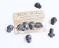 Black Plantable Paper Skulls / Seed Bombs / Seedy Skulls Pack / Recycled Paper Pulp Craft / Spring Summer Small Gift / Wild Flowers