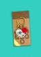 Dog Skull Earrings or Keychain. Gothic Dangle Earrings. Witchy Aesthetic. Halloween Gift Idea. Spooky Jewelry. Coffin Acrylic Earrings.