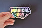Holographic Sticker or Magnet. Weatherproof Vinyl Decal. Magical Boy Shiny Iridescent Sticker. Sailor Moon Steven Universe Madoka