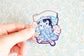 Weatherproof Shiny Trashanista Sticker or Magnet. Sexy Trash Decal. Cute But Trash Sticker. Hot Mess Pastel Sticker. Actual Garbage Decal.