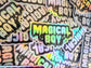 Holographic Sticker or Magnet. Weatherproof Vinyl Decal. Magical Boy Shiny Iridescent Sticker. Sailor Moon Steven Universe Madoka