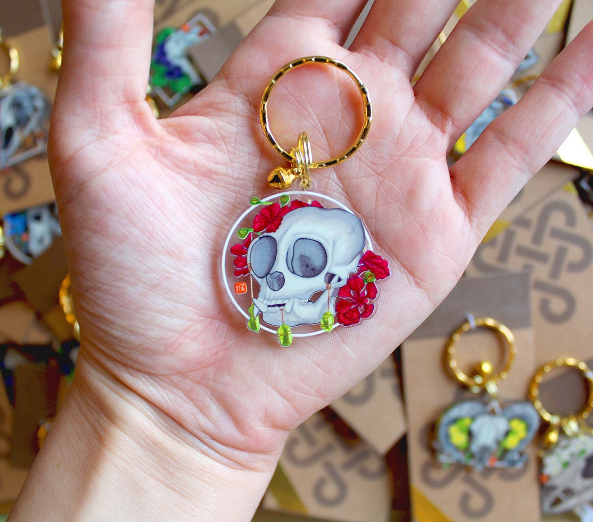 Skull Keychain | manon jewelry