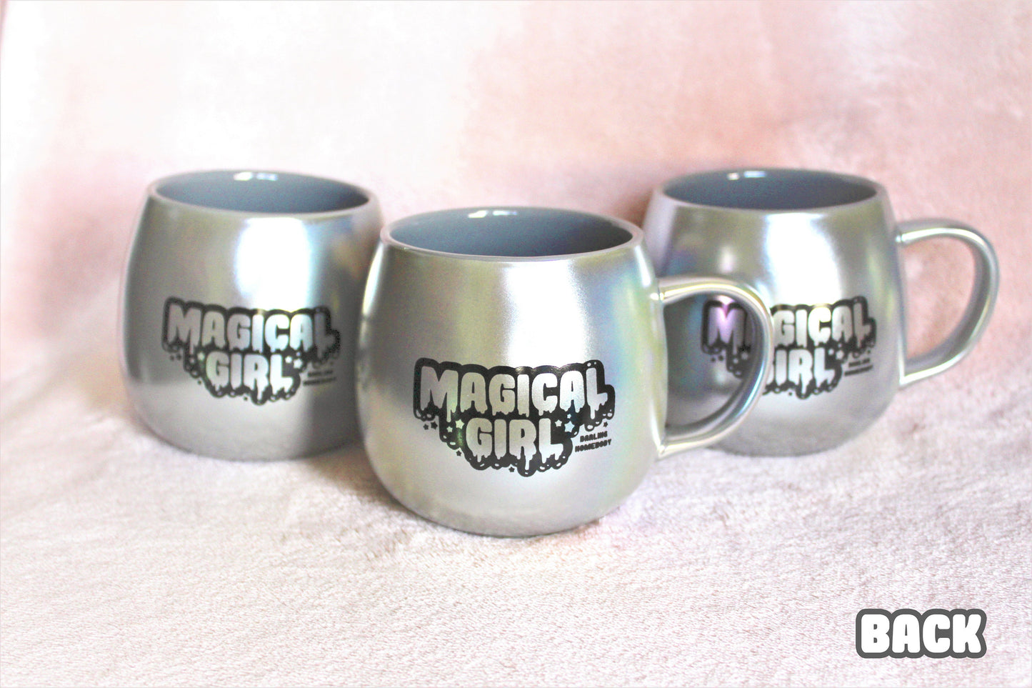 15 Ounce Coffee Mug Iridescent. Holographic Magical Girl Cup. Rainbow Sailor Moon. Drippy Punk Pastel Goth Mug. Kawaii Harajuku Style.