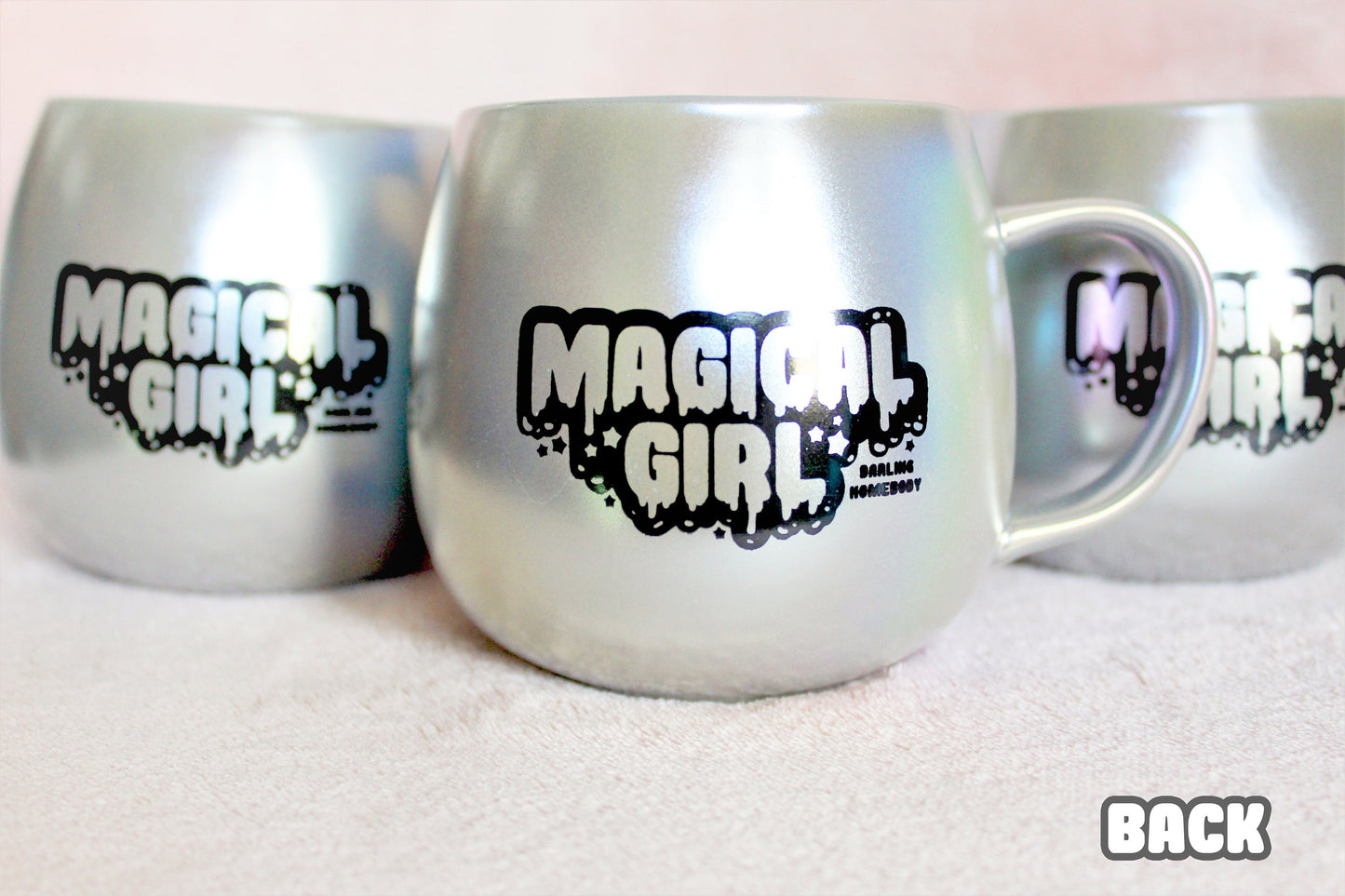 15 Ounce Coffee Mug Iridescent. Holographic Magical Girl Cup. Rainbow Sailor Moon. Drippy Punk Pastel Goth Mug. Kawaii Harajuku Style.