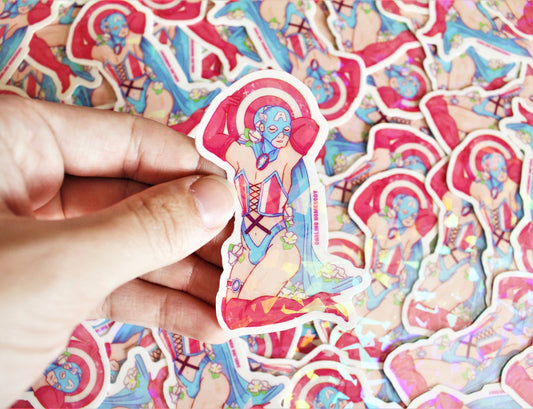 Captain America Sticker or Magnet. Queen America Sexy Super Swap Parody. Winter Soldier Decal. Avengers Civil War. Steve Rogers Americas Ass